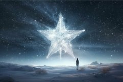Mystical starlight in a winter night Product Image 1