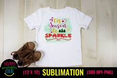 Tis Season to Sparkle Christmas Sublimation I Holiday Design Product Image 2