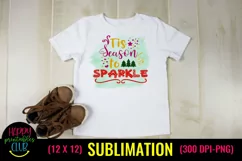 Tis Season to Sparkle Christmas Sublimation I Holiday Design Product Image 2