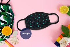 Black Face Mask Tropical Mockup PSD, Summer mask Mockup PSD Product Image 2