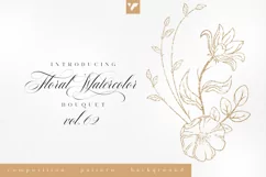 Floral Watercolor Bouquet Vol62 Product Image 1