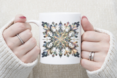Christmas snowflakes clipart|Cute Winter flower shirt design Product Image 3