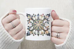Christmas snowflakes clipart|Cute Winter flower shirt design Product Image 3