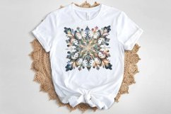 Christmas snowflakes clipart|Cute Winter flower shirt design Product Image 4