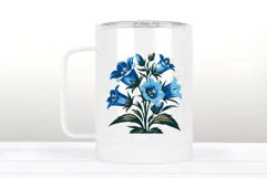 Wildflowers t -shirt clipart | Vintage bellflower graphics Product Image 3