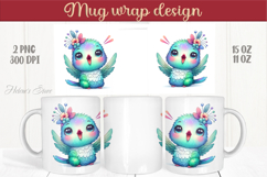 Cute Hummingbird mug wraps sublimation designs |Humming bird Product Image 1
