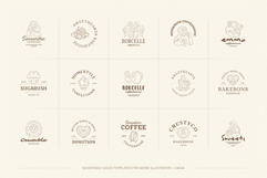 Whimsical Cafe &amp; Bakery Branding Kit | Canva &amp; Illustrator Product Image 11