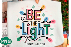 Christmas Be the Light Matthew PNG Product Image 1