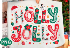 Holly Jolly Png Christmas Faux Yarn Png Product Image 2