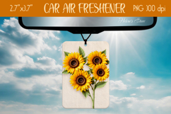 3d Floral Air Freshener Car| Car air freshin sublimating png Product Image 1