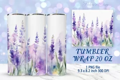 Flowers tumbler wrap | Summer Tumbler sublimation designs Product Image 8