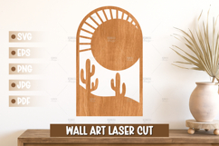 6  Boho Style Laser Cut Wall Art SVG Designs Product Image 7