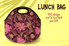 Flowers Lunch bag | Summer designs Lunch bag sublimation Product Image 1