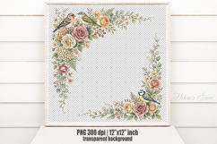 Vintage frame scrapbooking templates for card making png Product Image 3