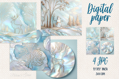 Christmas magic digital papers BUNDLE|Pink Scrap booking jpg Product Image 17