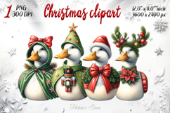 Christmas cute geese clipart png | Funny farm t shirt design Product Image 1