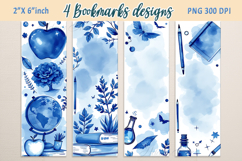 Back to school bookmark |Printable bookmark| Blue Book craft Product Image 1