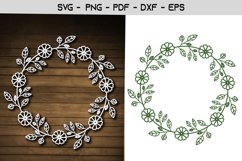 Flower Frame Paper Template Design Product Image 1