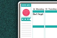 Don&#039;t Forget Planner Sticker I Script Words Planner Stickers Product Image 2