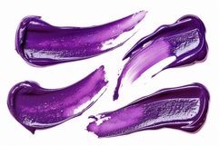 Vivid purple brush strokes on white background Product Image 1