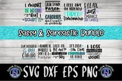 Sassy &amp; Sarcastic Bundle Set of 10 | SVG DXF EPS PNG Product Image 1