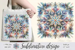 Christmas snowflakes clipart|Cute Winter flower shirt design Product Image 2