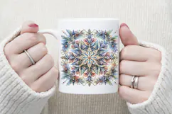 Christmas snowflakes clipart|Cute Winter flower shirt design Product Image 3