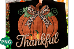 Preppy Faux Yarn Pumpkin Thanksgiving Product Image 4