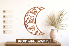 Moon Wall Art SVG - Moon Laser cut, Baby Room Home Decor Product Image 1