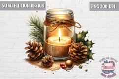 Rustic Christmas PNG Sublimation Wooden Cozy clipart Product Image 1