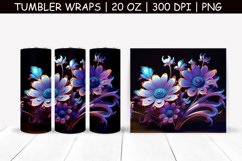 Magic Flower Sublimation Tumbler Wrap Product Image 1
