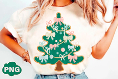 Coquette Crochet Yarn Christmas Tree Png Product Image 4