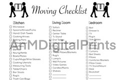 Moving Checklist, Moving Organizer, Printable Moving Planner