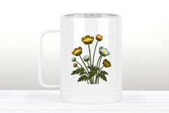 Buttercup flower clipart | Vintage Summer flower graphics Product Image 3