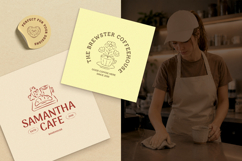 Whimsical Cafe &amp; Bakery Branding Kit | Canva &amp; Illustrator Product Image 12