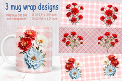 Vintage summer flowers design mug wrap 15 oz 11 oz BUNDLE Product Image 15