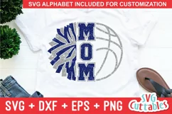 Basketball Mom SVG | Cheer Mom SVG | Shirt Design Product Image 1