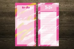 Pink Blush and Gold Collection of To Do List and Notes Product Image 4
