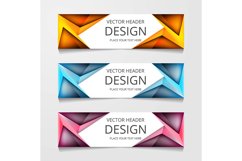 Abstract Web banner design background or header Templates Product Image 1