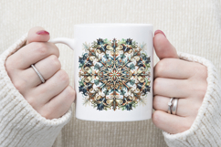 Christmas snowflakes clipart|Cute Winter flower shirt design Product Image 3