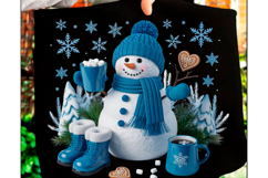 Funny Cute Snowman Png Christmas PNG Product Image 1