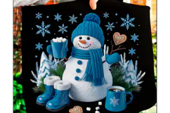 Funny Cute Snowman Png Christmas PNG Product Image 1