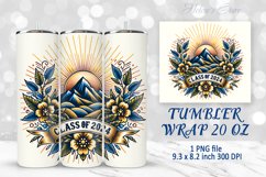 Class of 2024 Sublimation | Graduation tumbler wrap designs Product Image 1