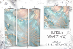 Christmas tree tumbler wrap 20oz sublimation | Golden Magic Product Image 1
