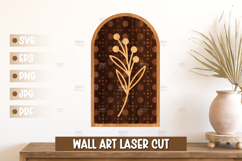Rustic botanical stem wall art, Boho wall art Product Image 1