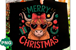 Merry Christmas PNG Funny Cow Product Image 3