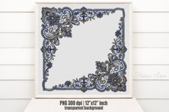 Vintage frame scrapbooking templates for card making png Product Image 2