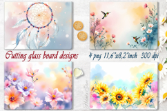 Tropical bird &amp; flowers | Dream Catcher cutting board design Product Image 1