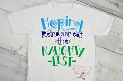 Christmas SVG - Hoping Reindeer Eat the Naughty List Product Image 2