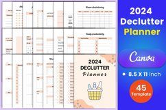 2024 Declutter Planner Canva Interior Product Image 1